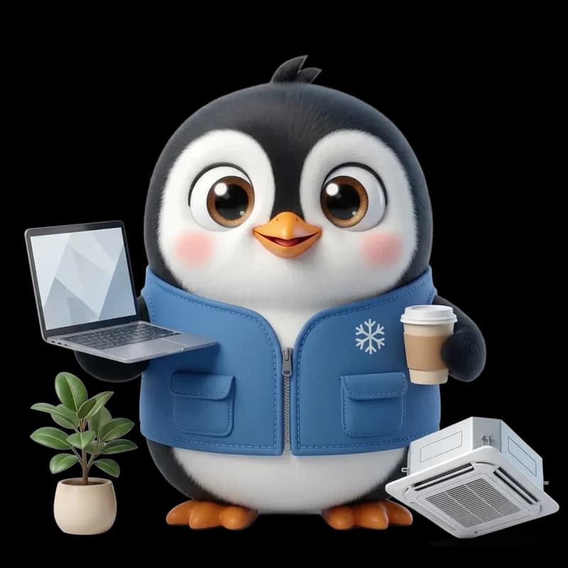 Pingo, la mascotte de PingoClim (Bureaux et tertiaire)