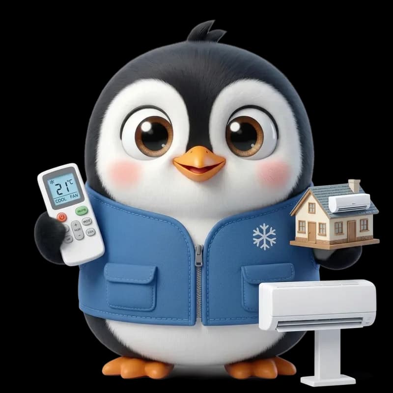 Pingo, la mascotte de PingoClim (Particuliers)